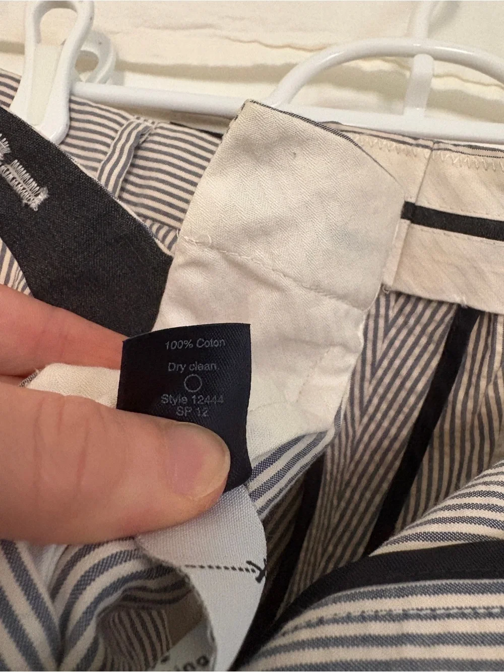 Men’s J Crew Ludlow Seersucker Pant